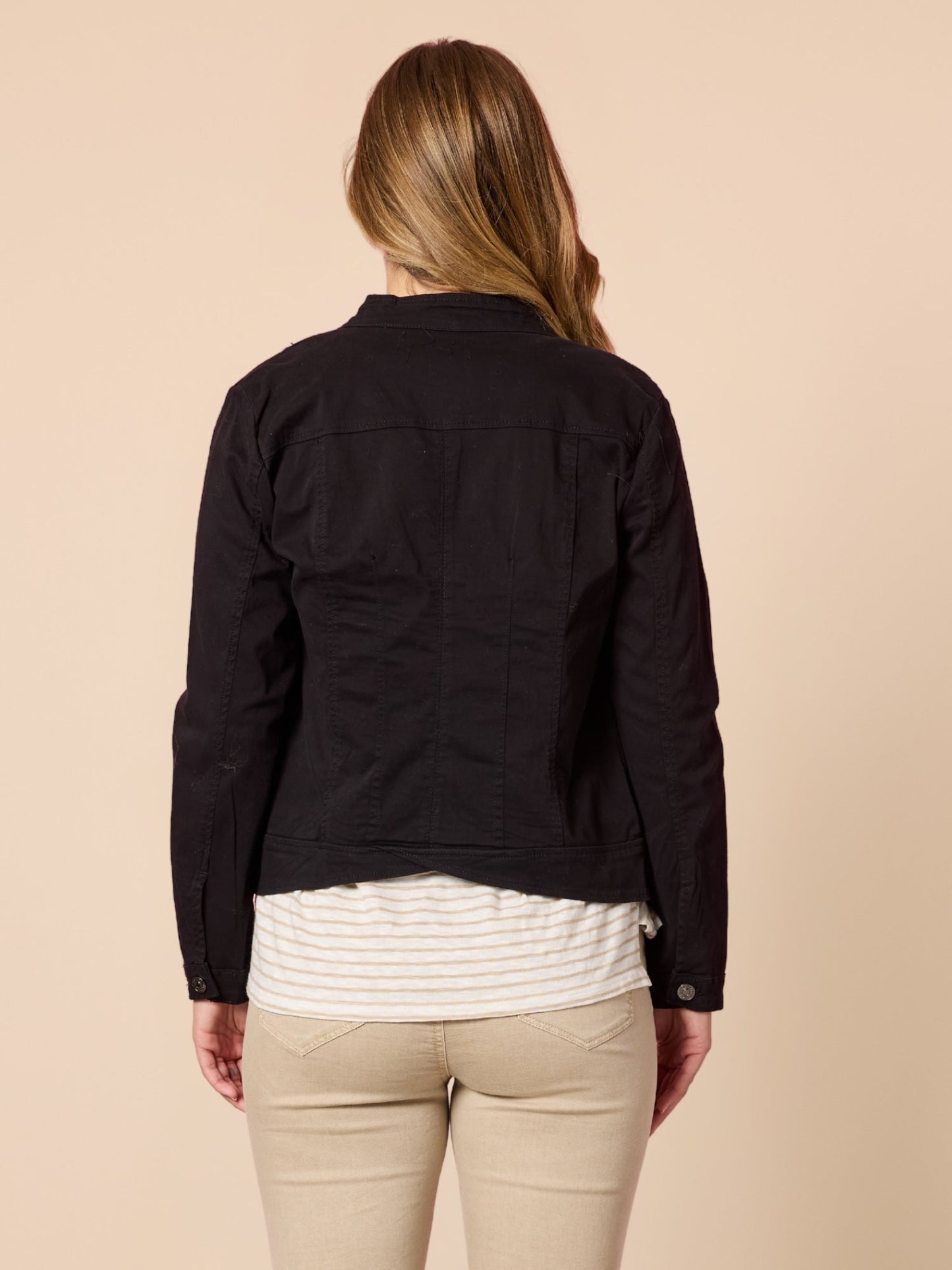 Threadz Maggie Denim Jacket (Black)