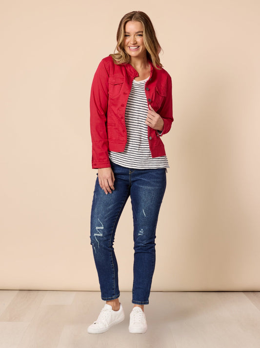 Threadz LA Stretch Pull On Jean (Dark Denim)