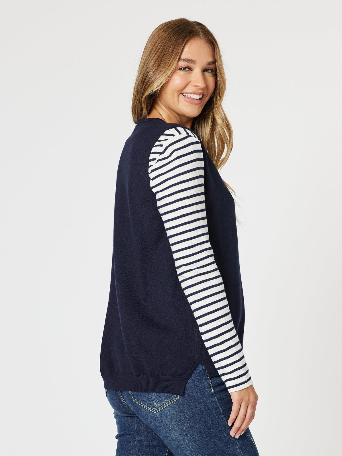 Threadz Vicky Vest (Navy)