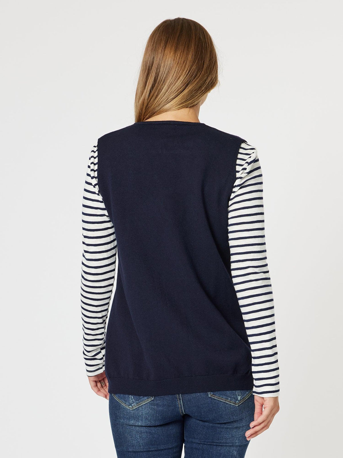 Threadz Vicky Vest (Navy)