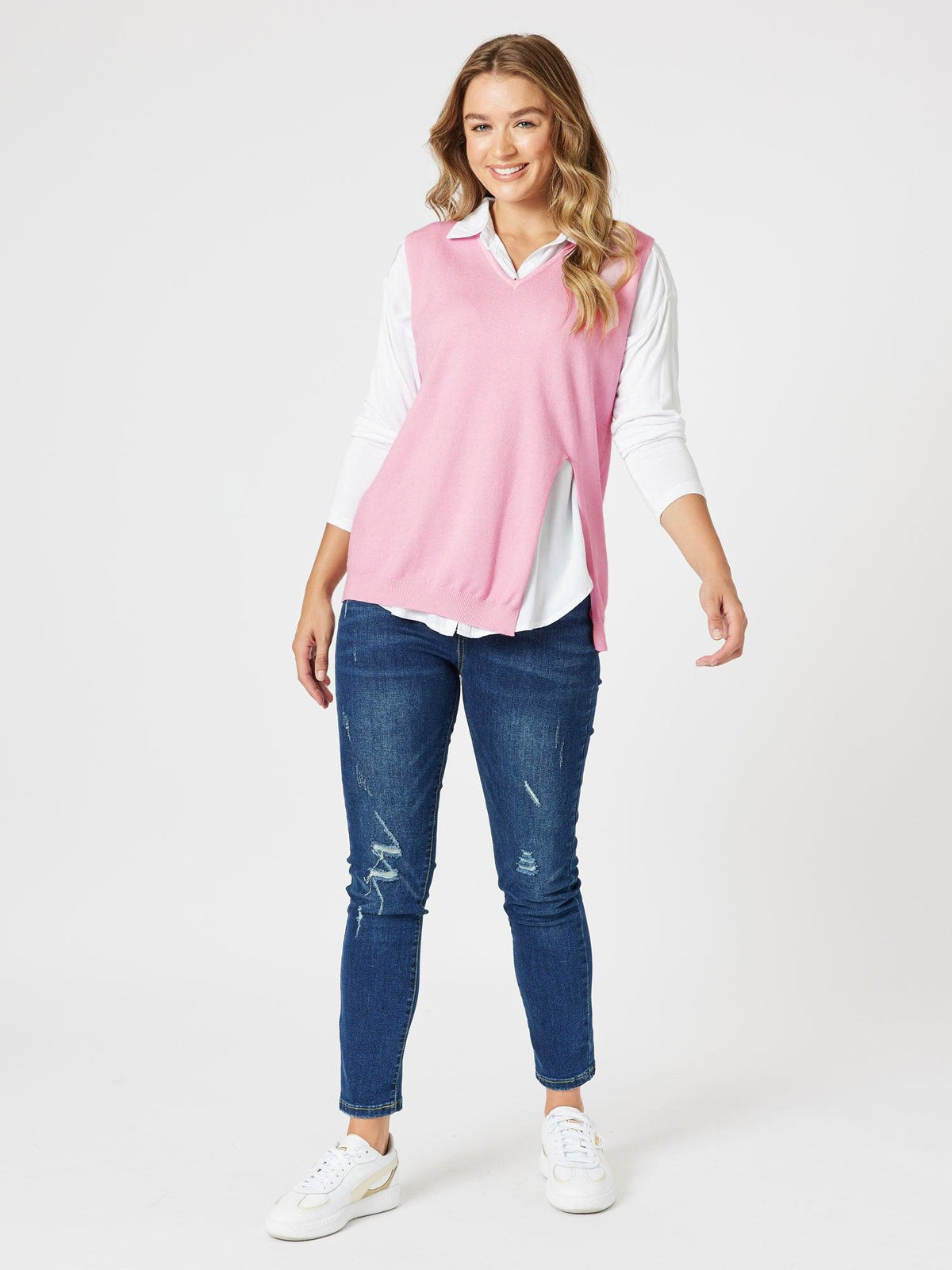 Threadz Vicky Vest (Pink)