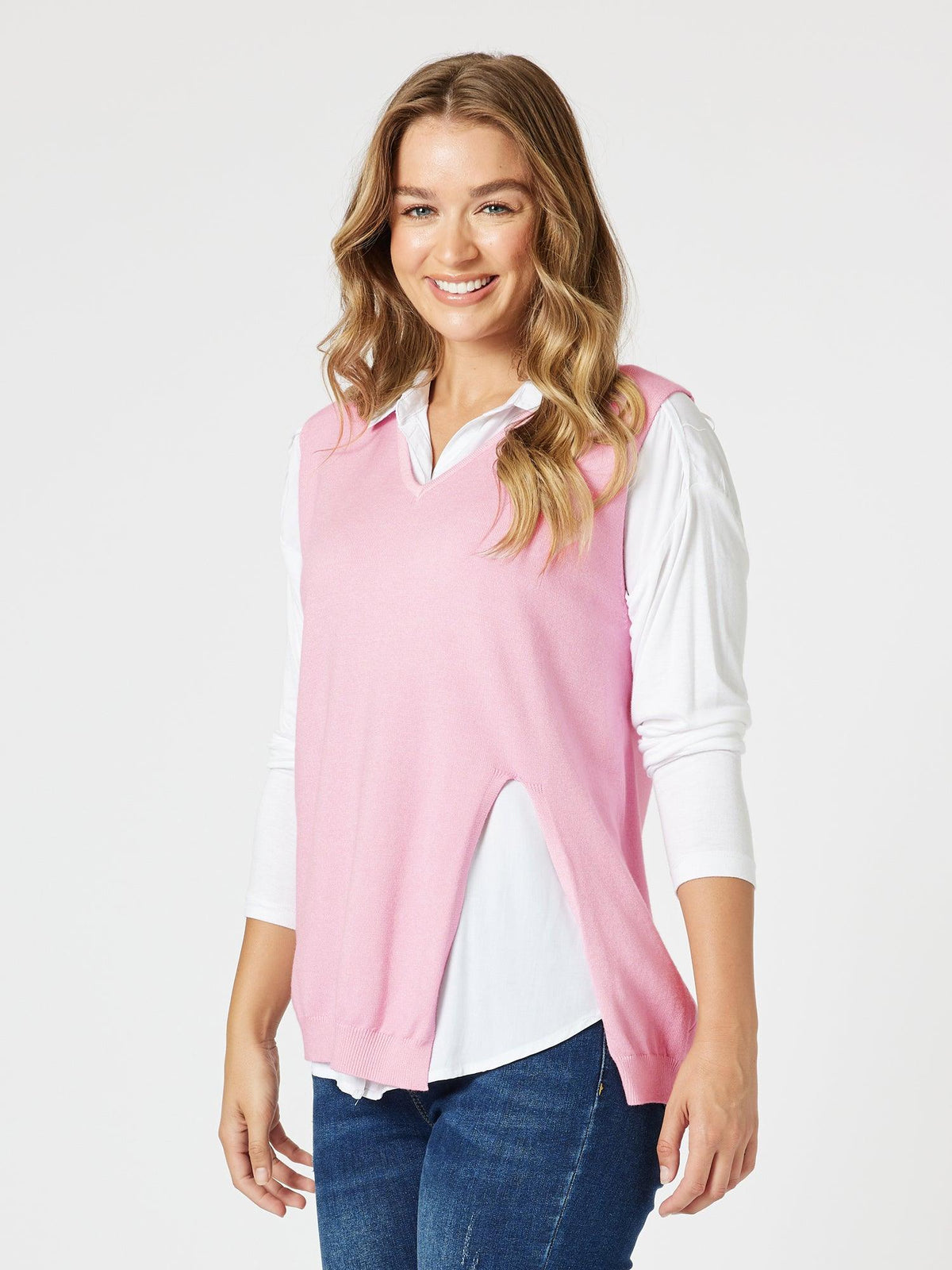 Threadz Vicky Vest (Pink)
