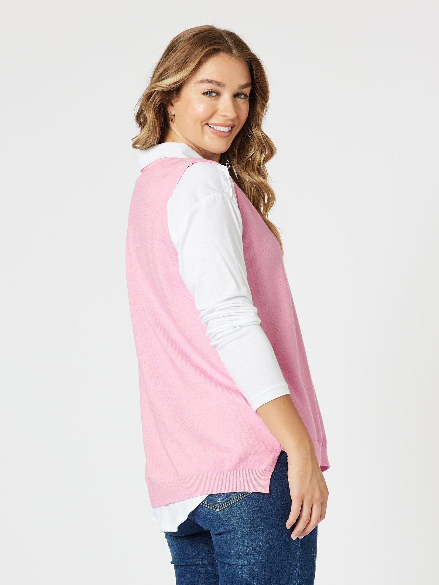 Threadz Vicky Vest (Pink)