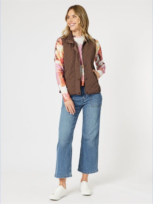 Gordon Smith Brighton Puffer Vest (Chocolate)