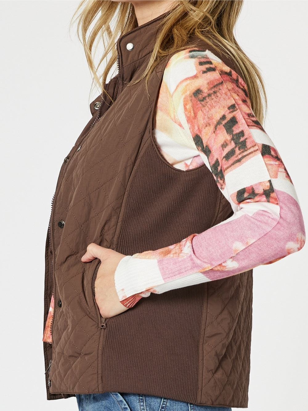 Gordon Smith Brighton Puffer Vest (Chocolate)