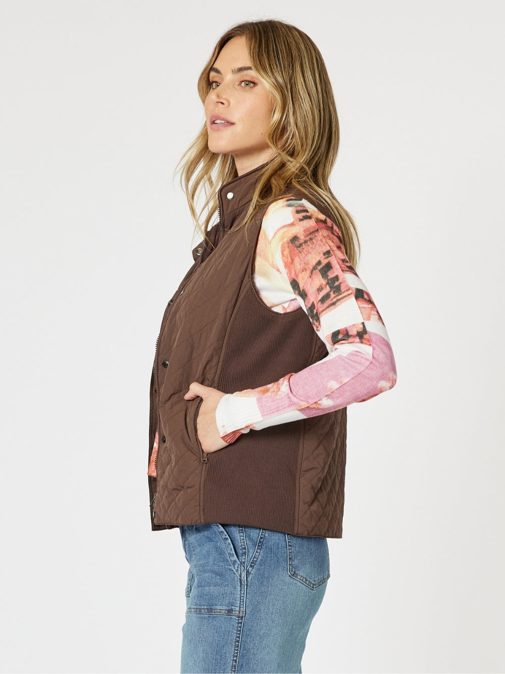 Gordon Smith Brighton Puffer Vest (Chocolate)