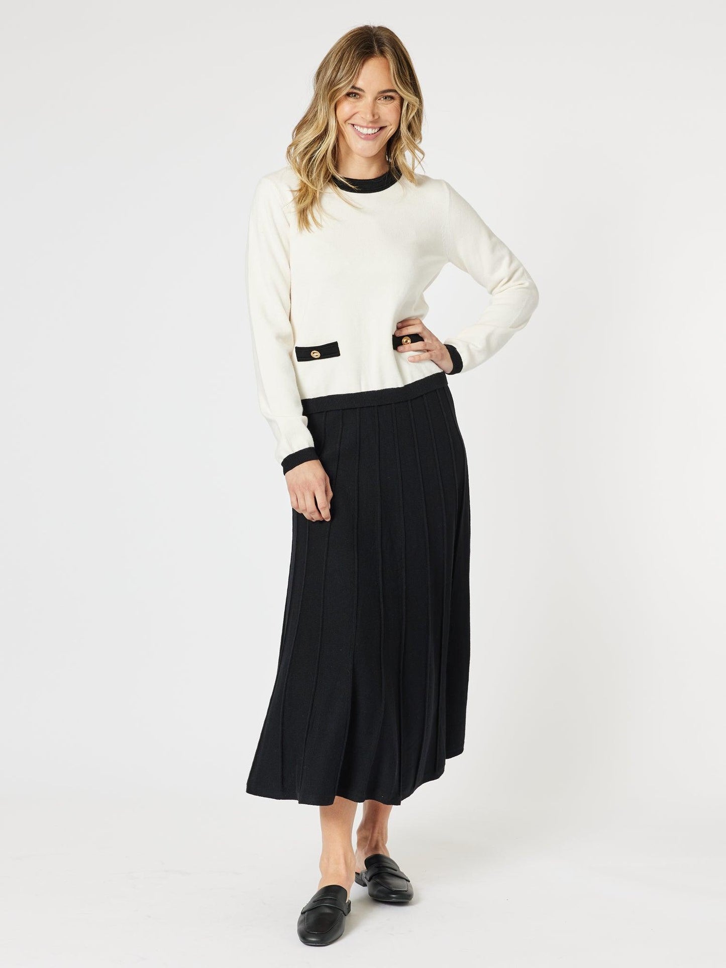 Gordon Smith Kate Long Knit Skirt (Black)