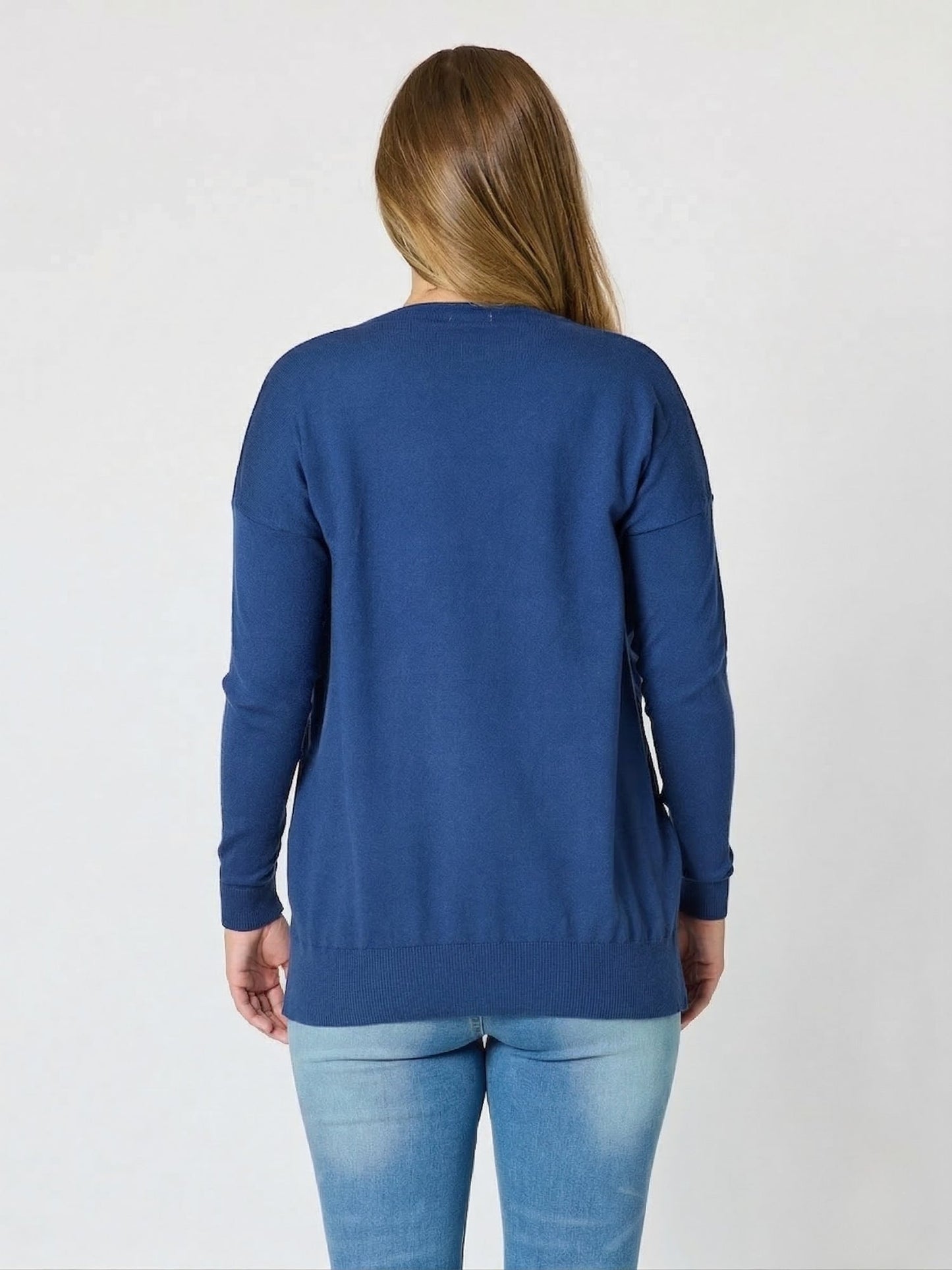 Threadz C'est La Vie Knit Sweat- (Indigo)
