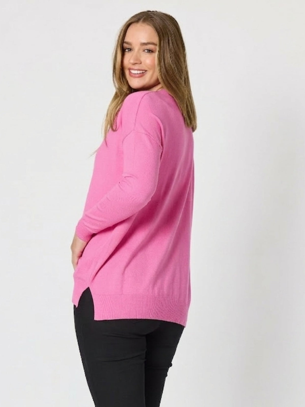 Threadz C'est La Vie Knit Sweat (Hot Pink)