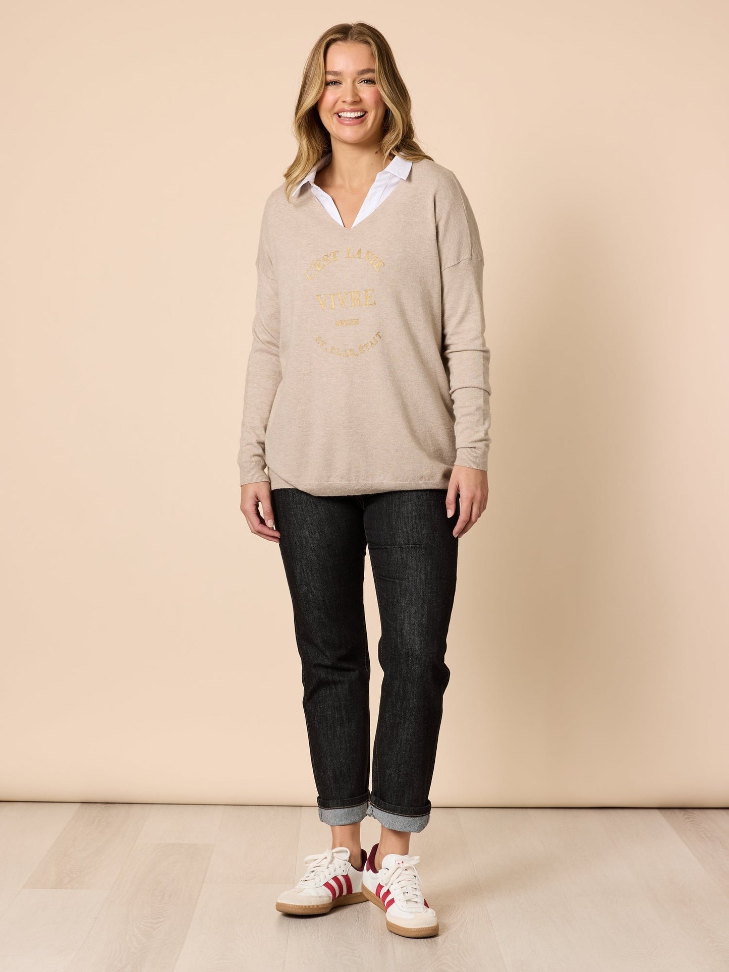 Threadz Cest La Vie Sweatshirt (Natural)