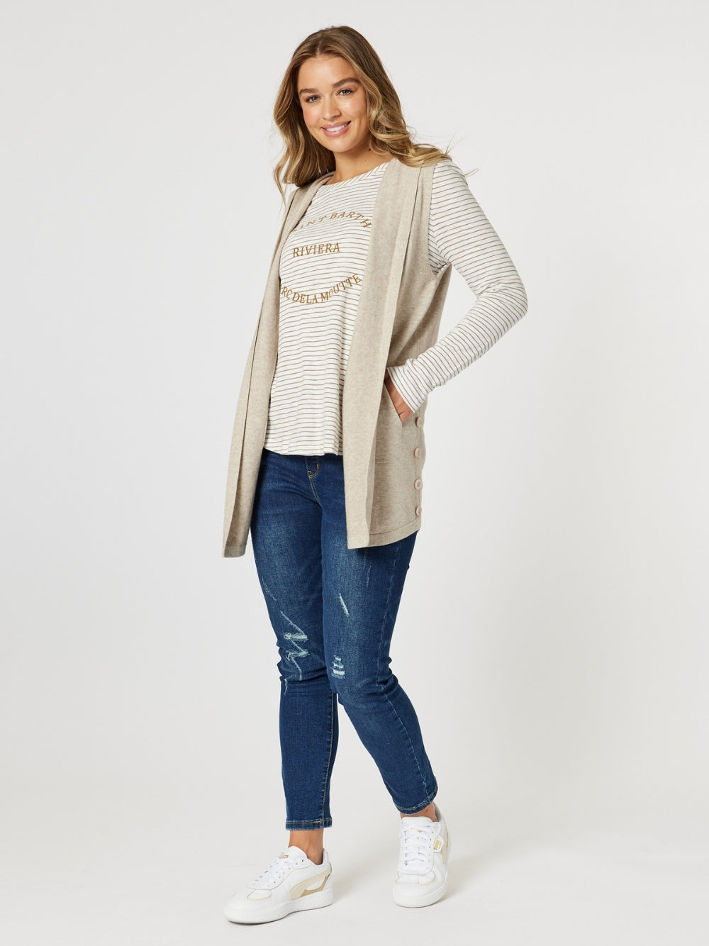 Threadz Ollie Vest (Oatmeal)
