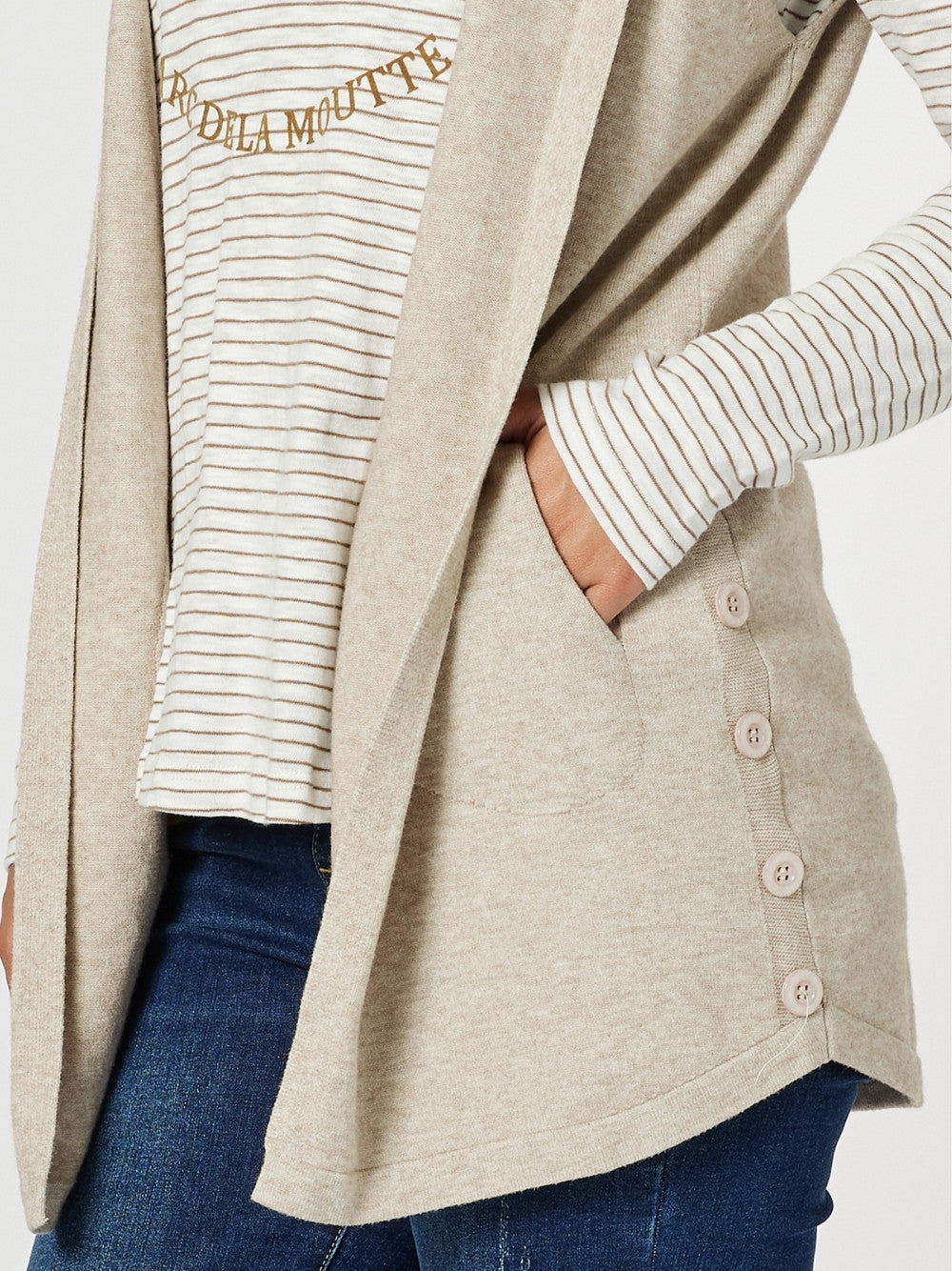 Threadz Ollie Vest (Oatmeal)