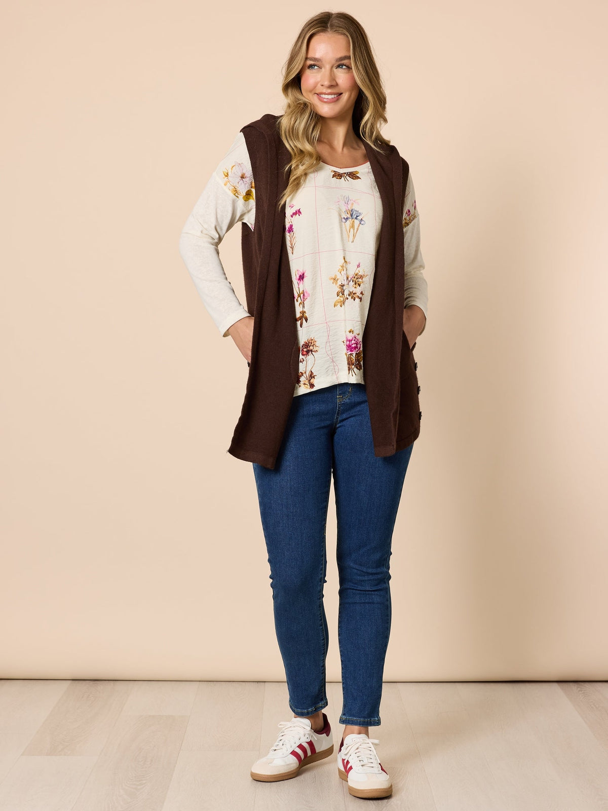 Threadz Ollie Vest (Coffee)