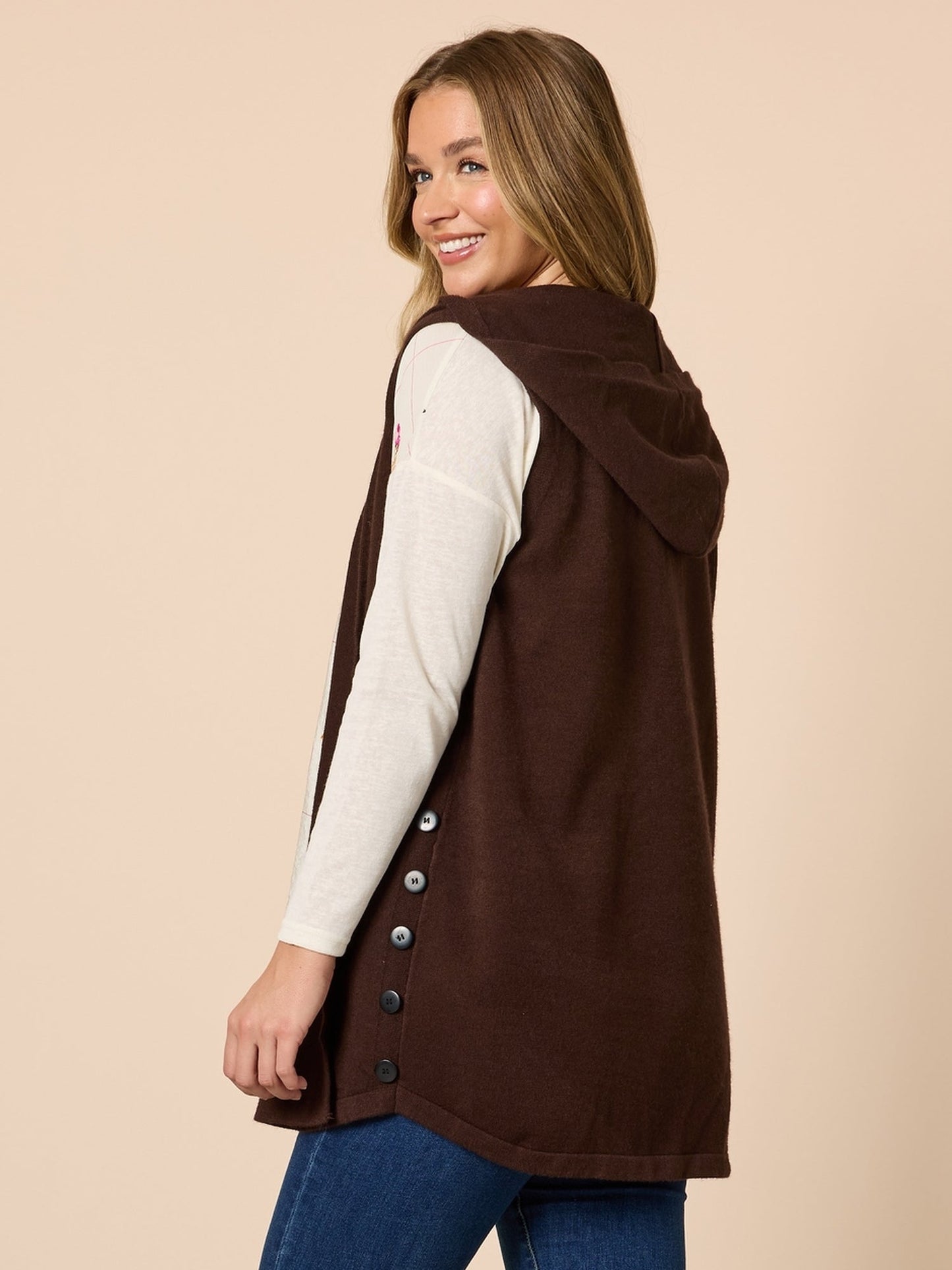 Threadz Ollie Vest (Coffee)