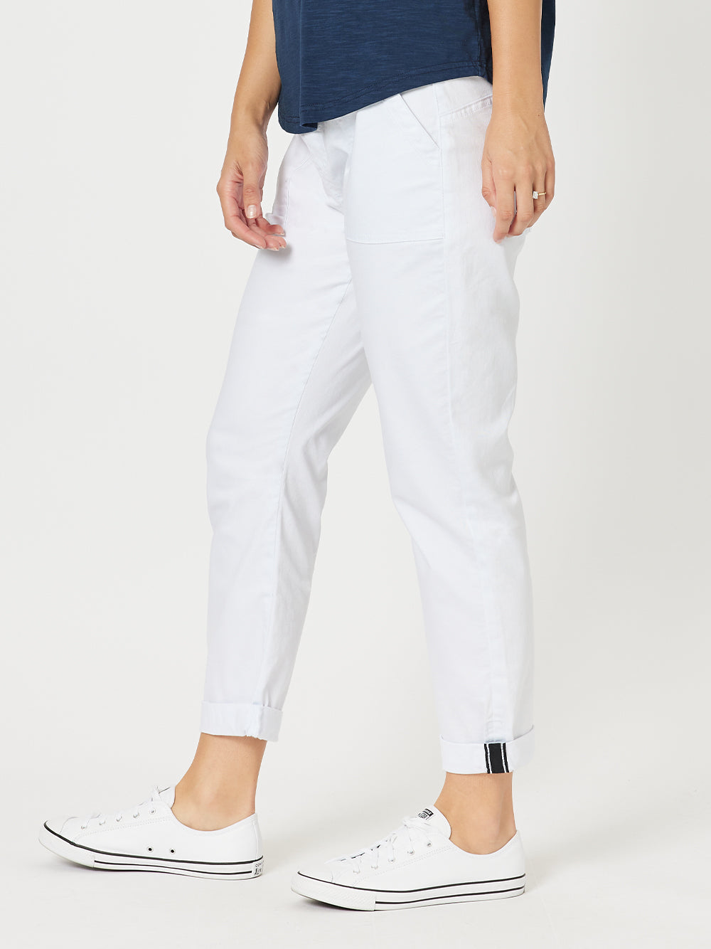 Threadz Isabella Cotton Pant (White)