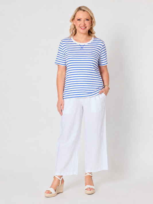 Gordon Smith Classic Stripe Tee (Azure White)