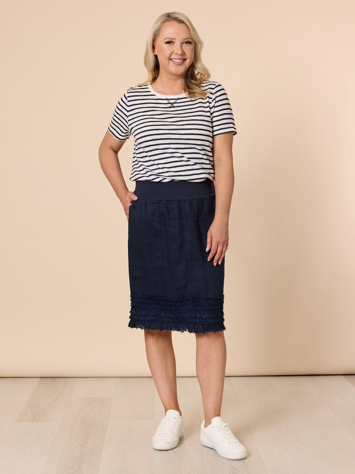Gordon Smith Classic Stripe Tee (Navy)