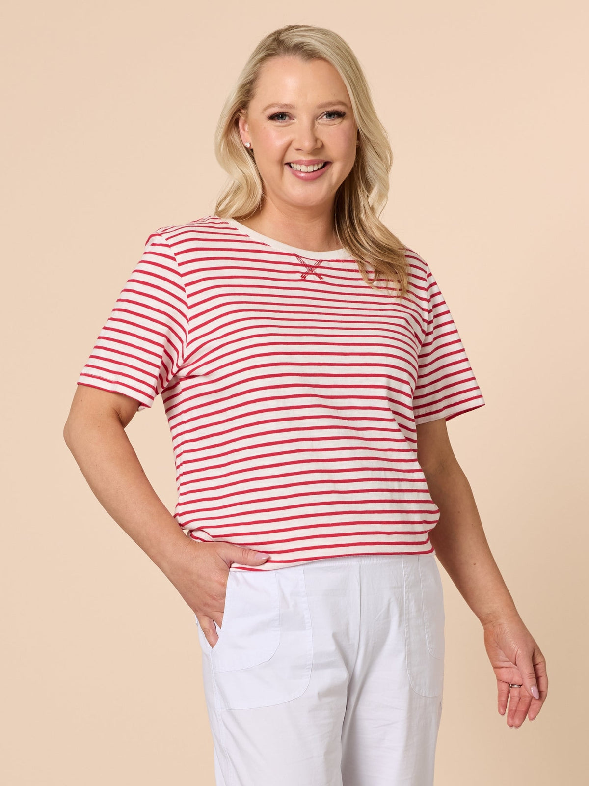 Gordon Smith Classic Stripe Tee (Red/White)