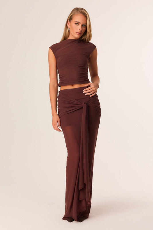 SNDYS CHARLI TOP (Chocolate)