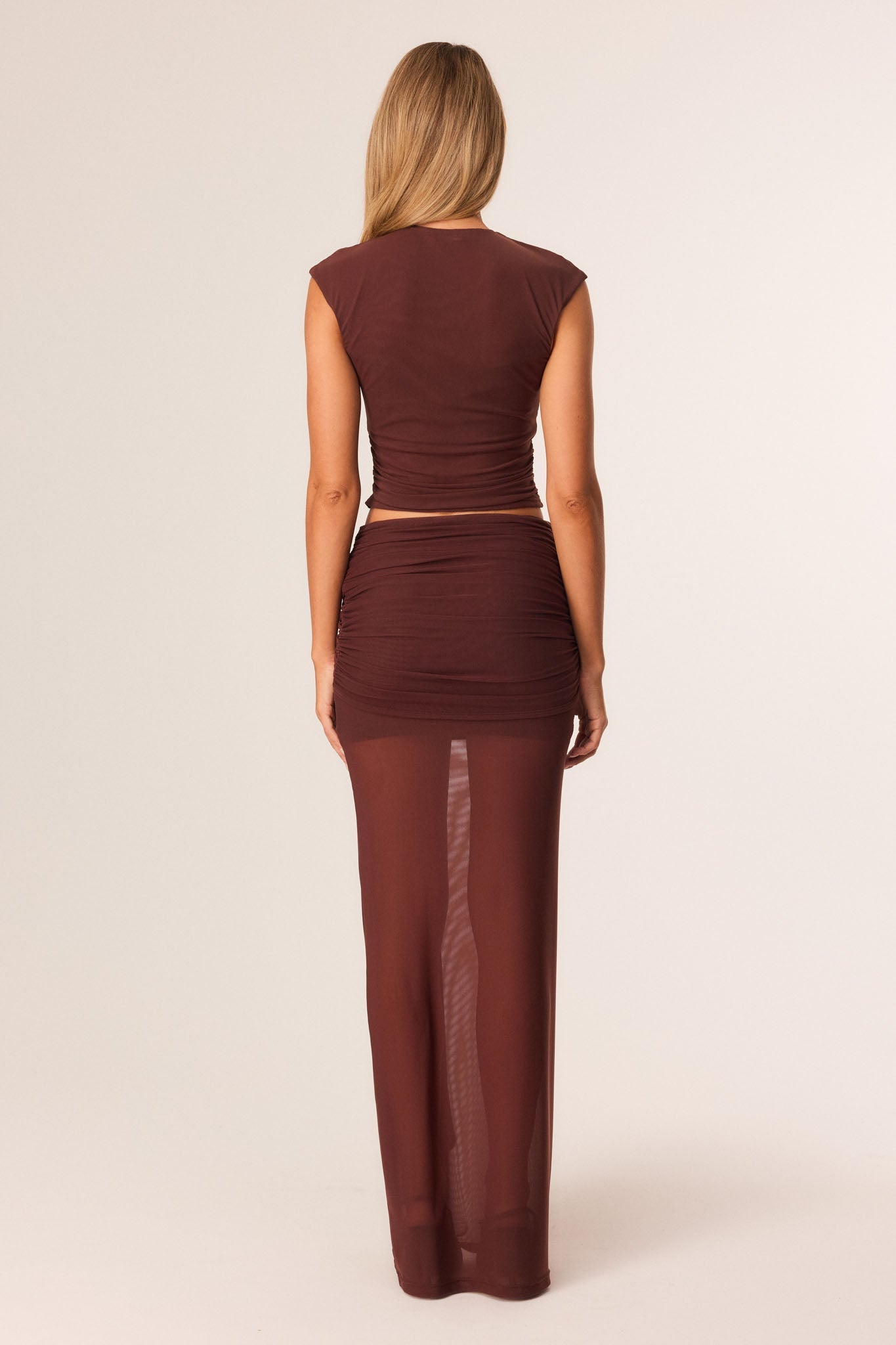 SNDYS CHARLI MAXI SKIRT (Chocolate)