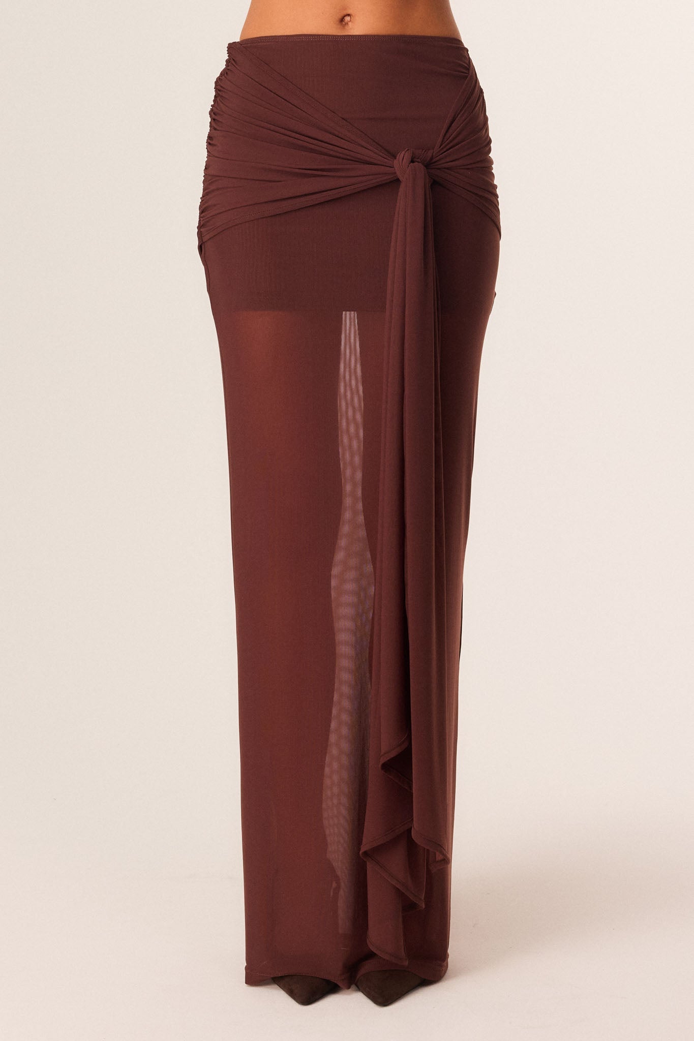 SNDYS CHARLI MAXI SKIRT (Chocolate)
