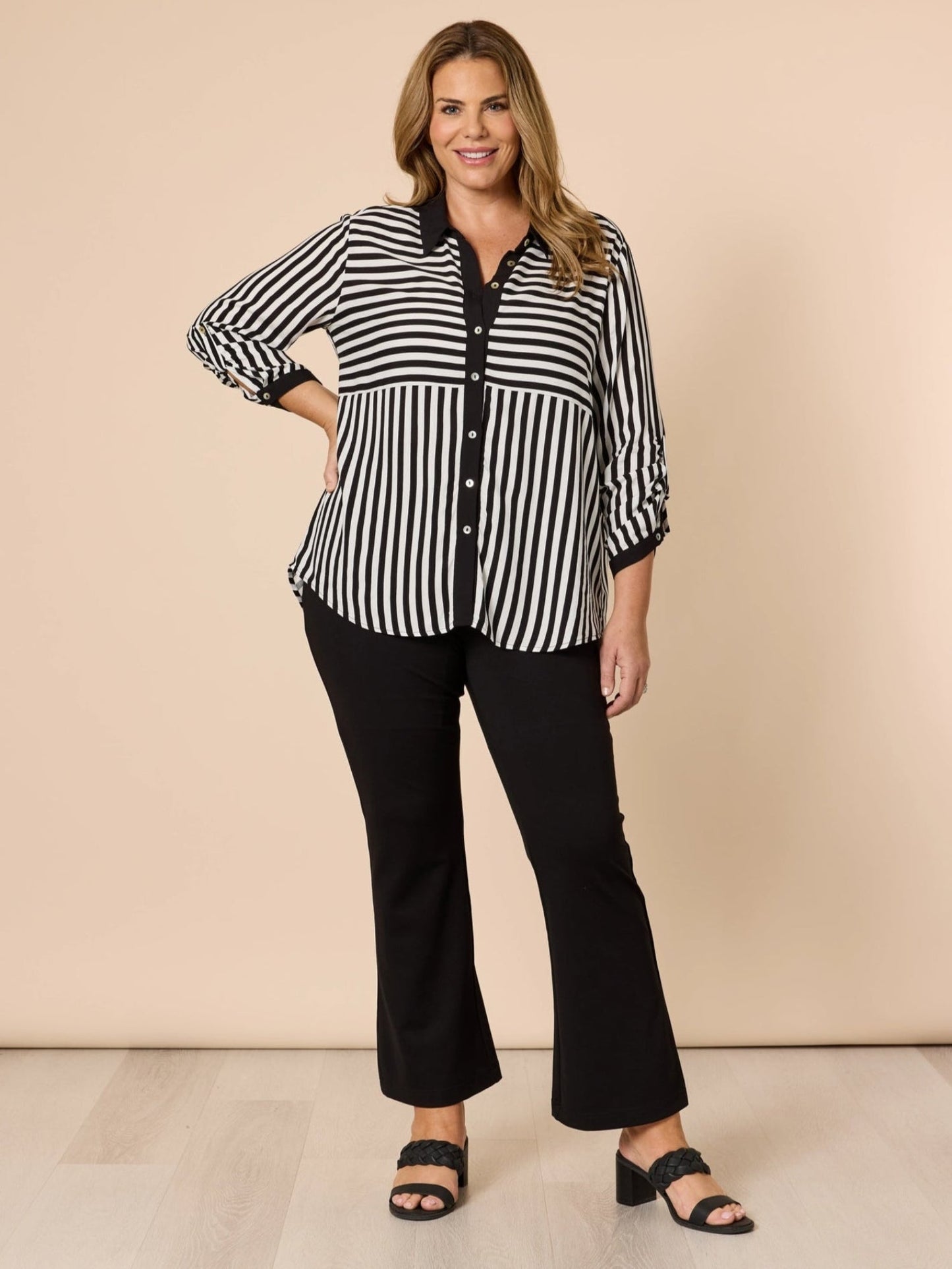 Threadz Emmie Shirt (Black/White)
