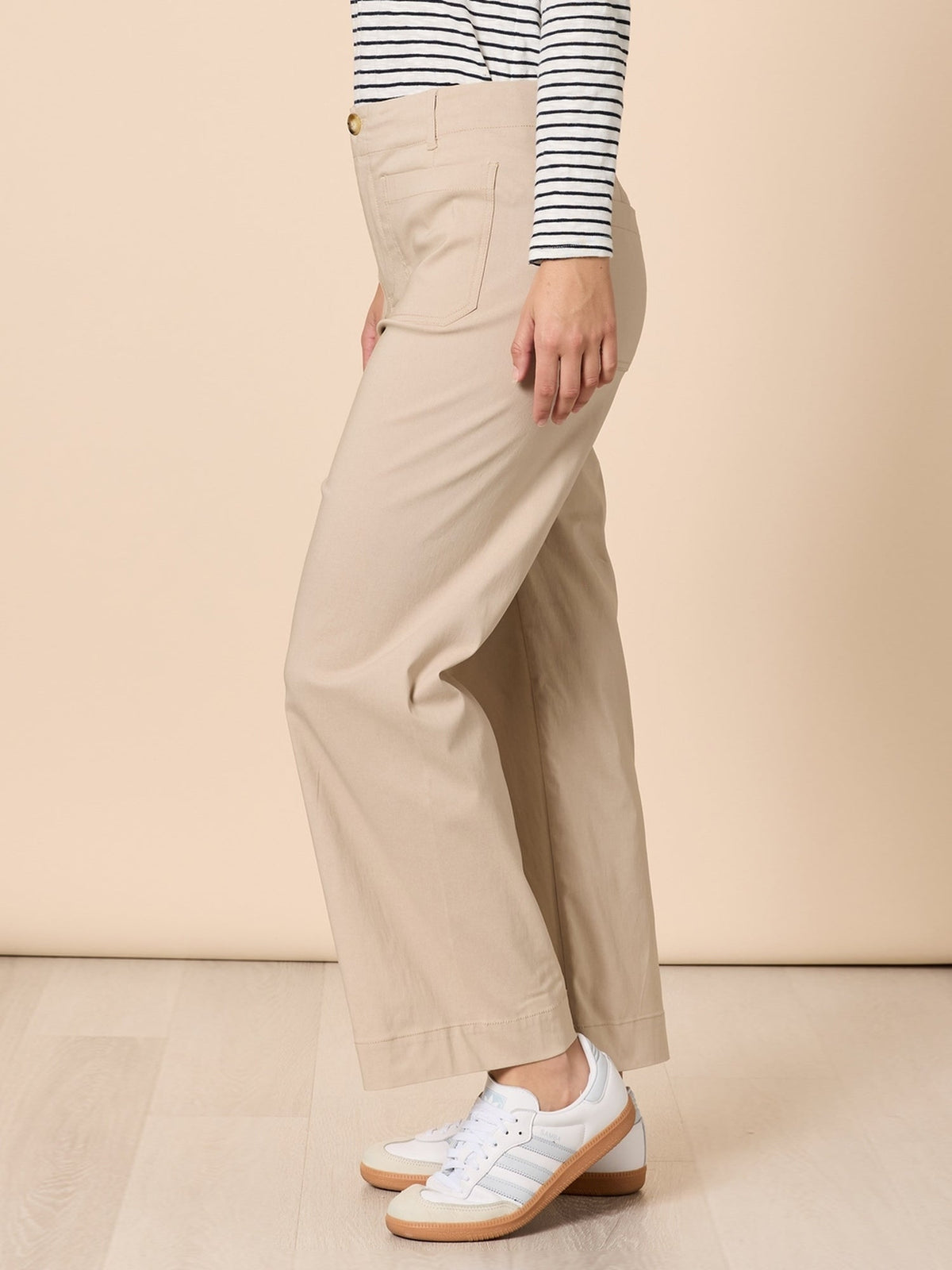 Threadz Marine Wide Leg Pant (Natural)