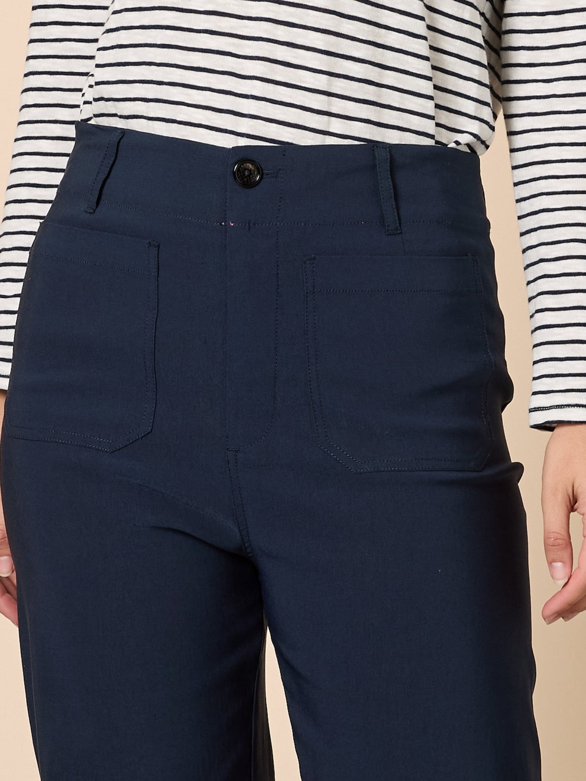 Threadz Marine Wide Leg Pant (Navy)