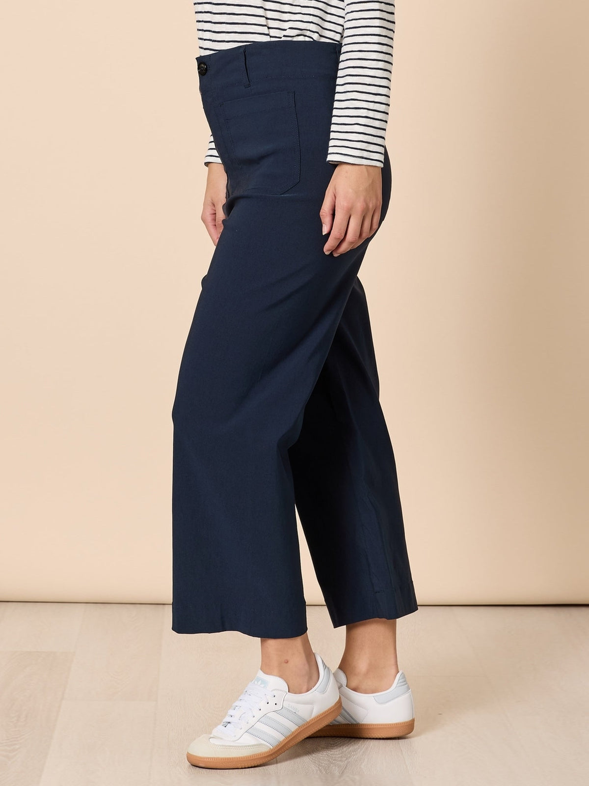Threadz Marine Wide Leg Pant (Navy)