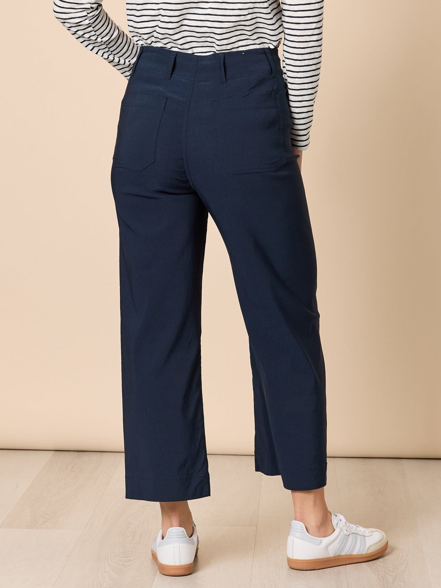Threadz Marine Wide Leg Pant (Navy)