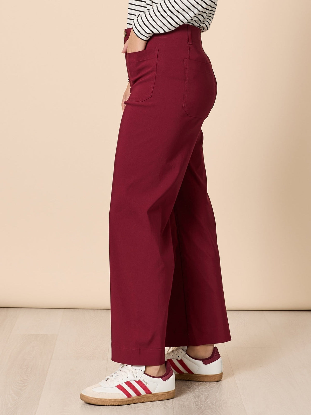 Threadz Marine Wide Leg Pant (Shiraz)