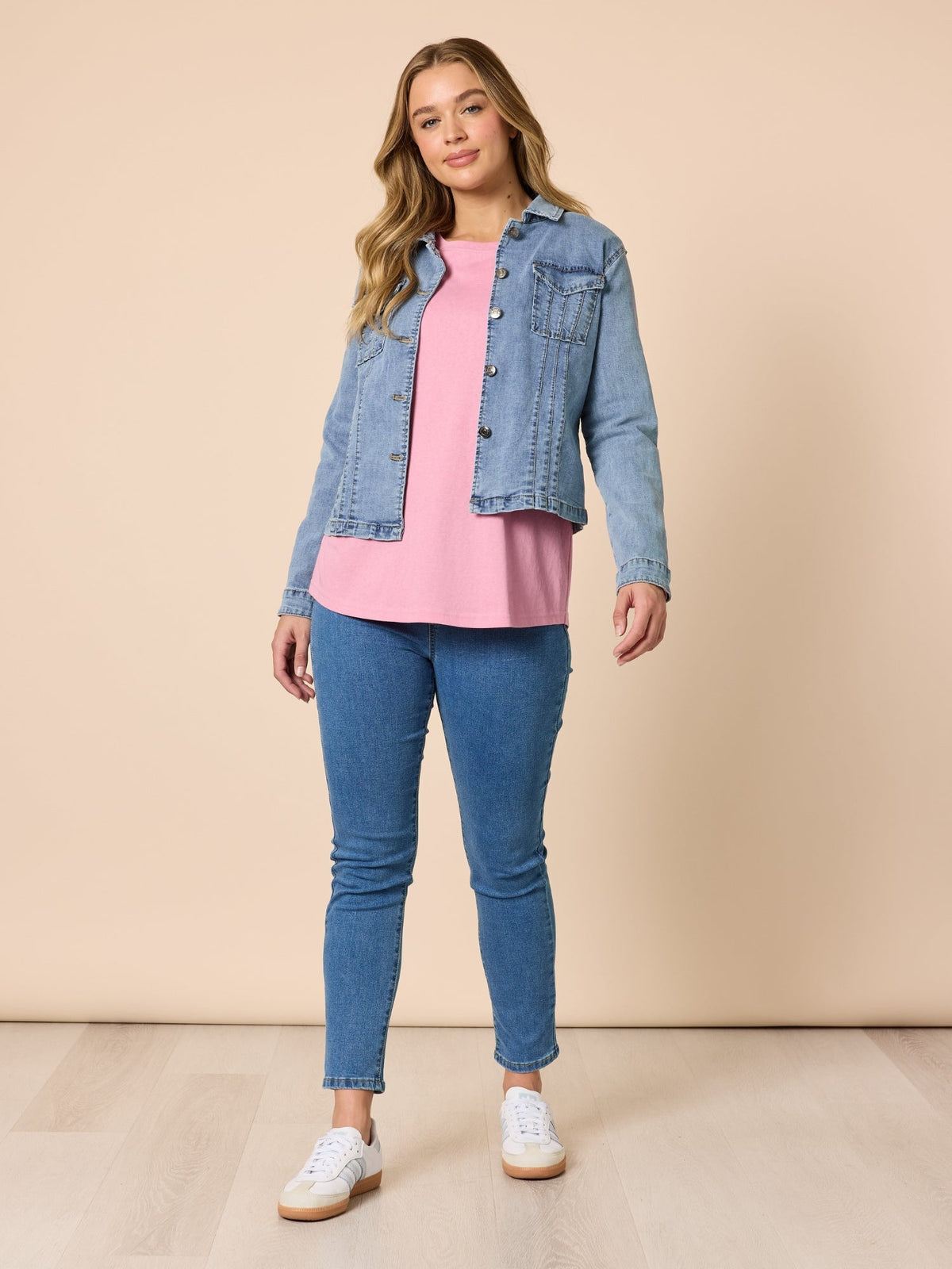 Threadz Retro Denim Jacket (Washed Denim)
