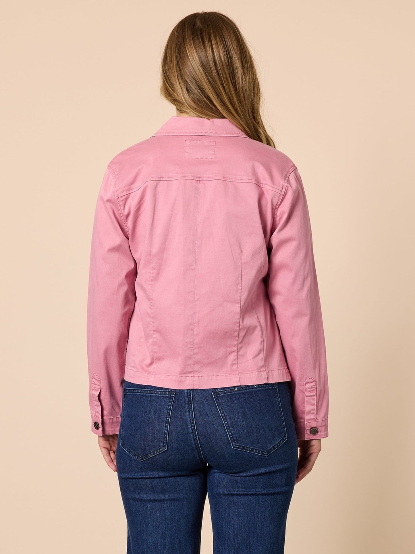 Threadz Retro Denim Jacket (Pink)