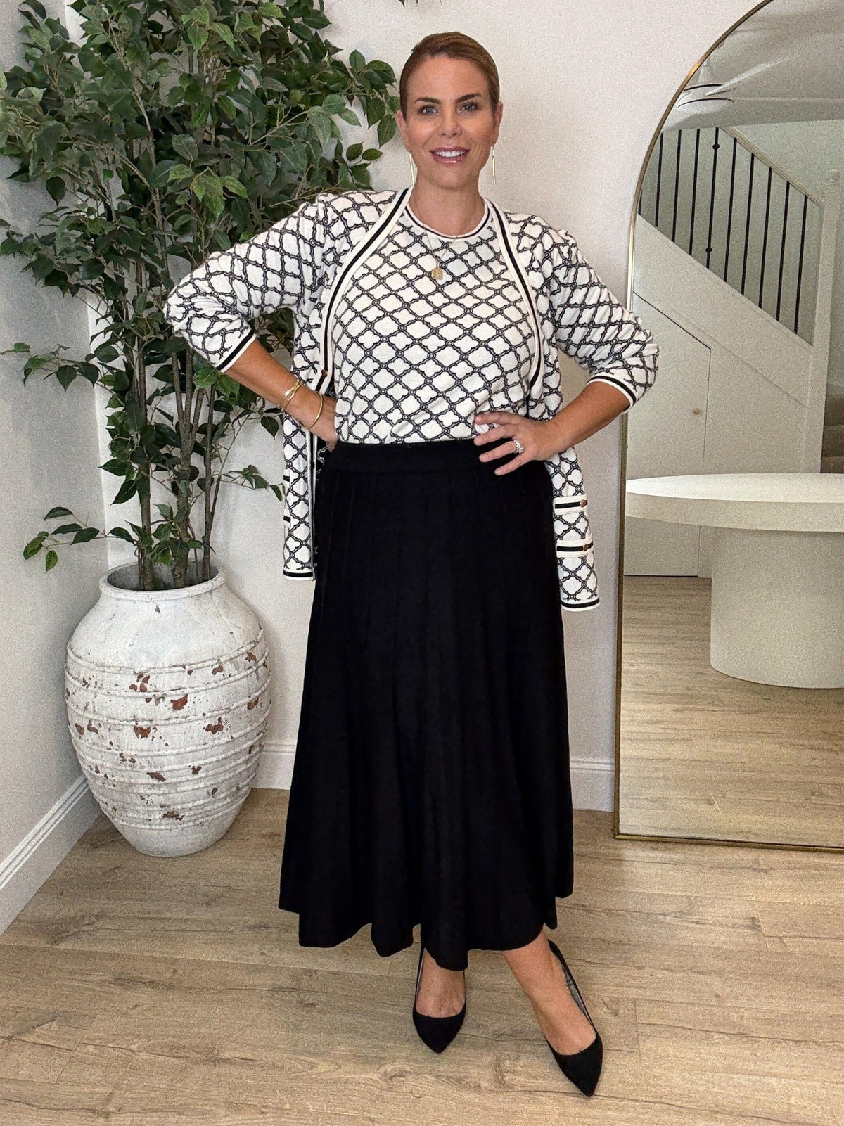 Gordon Smith Kate Long Knit Skirt (Black)