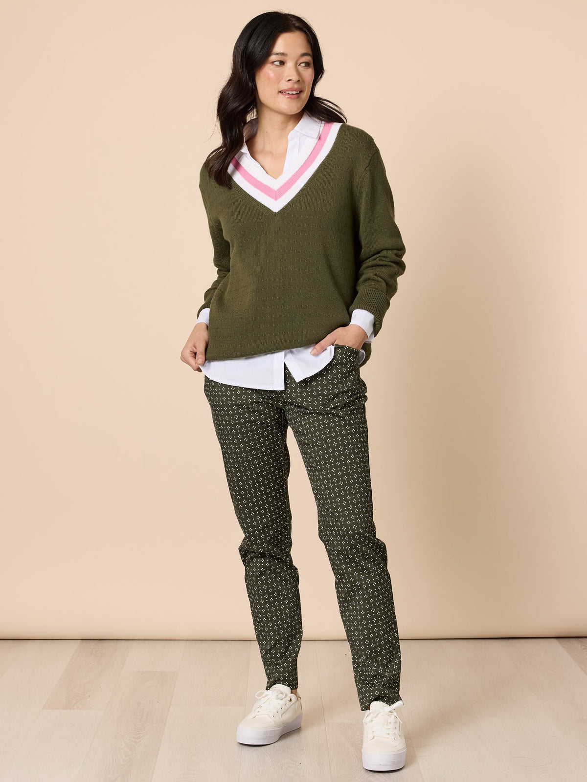 Gordon Smith Princeton Jumper (Khaki)