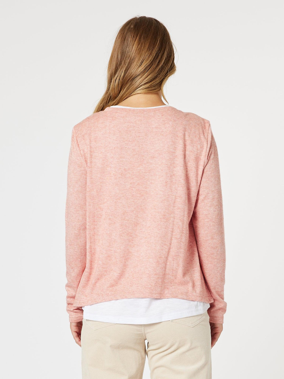 Threadz Alice 2in1 Knit Top (Coral)