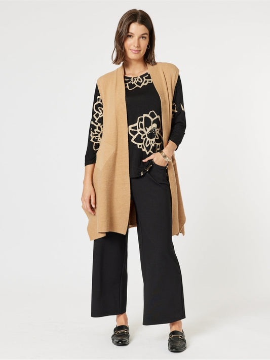 Clarity Casa Knit Vest (Caramel)
