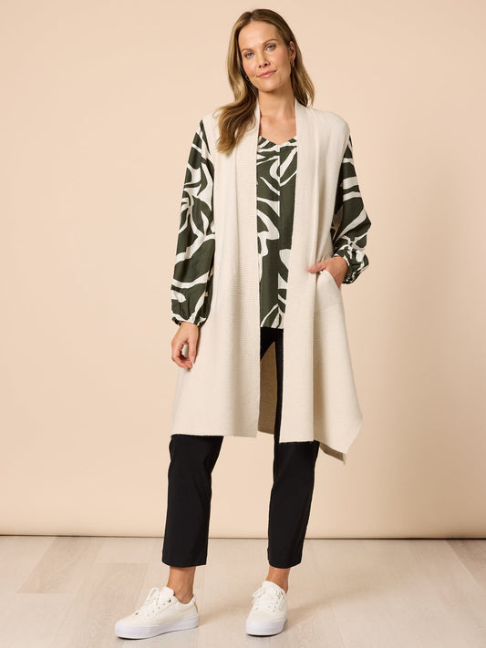 Clarity Casa Knit Vest (Light Natural)
