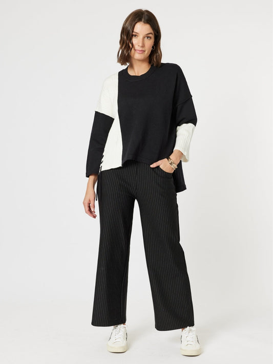 Clarity Nicky Pant (Natural/Black)
