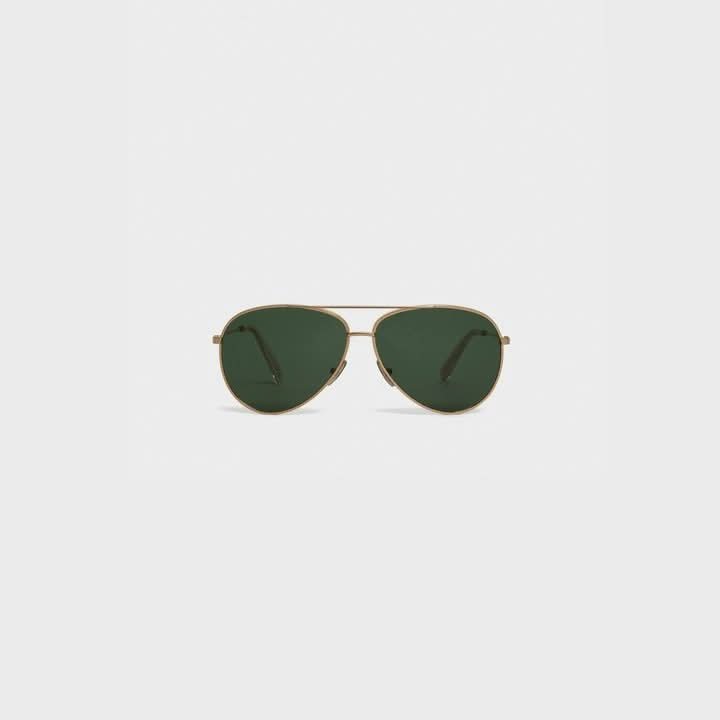 Image of Sunglasses. Productname: CELINE Metal Frame 02 Sun in GREEN colour by brand - CELINE