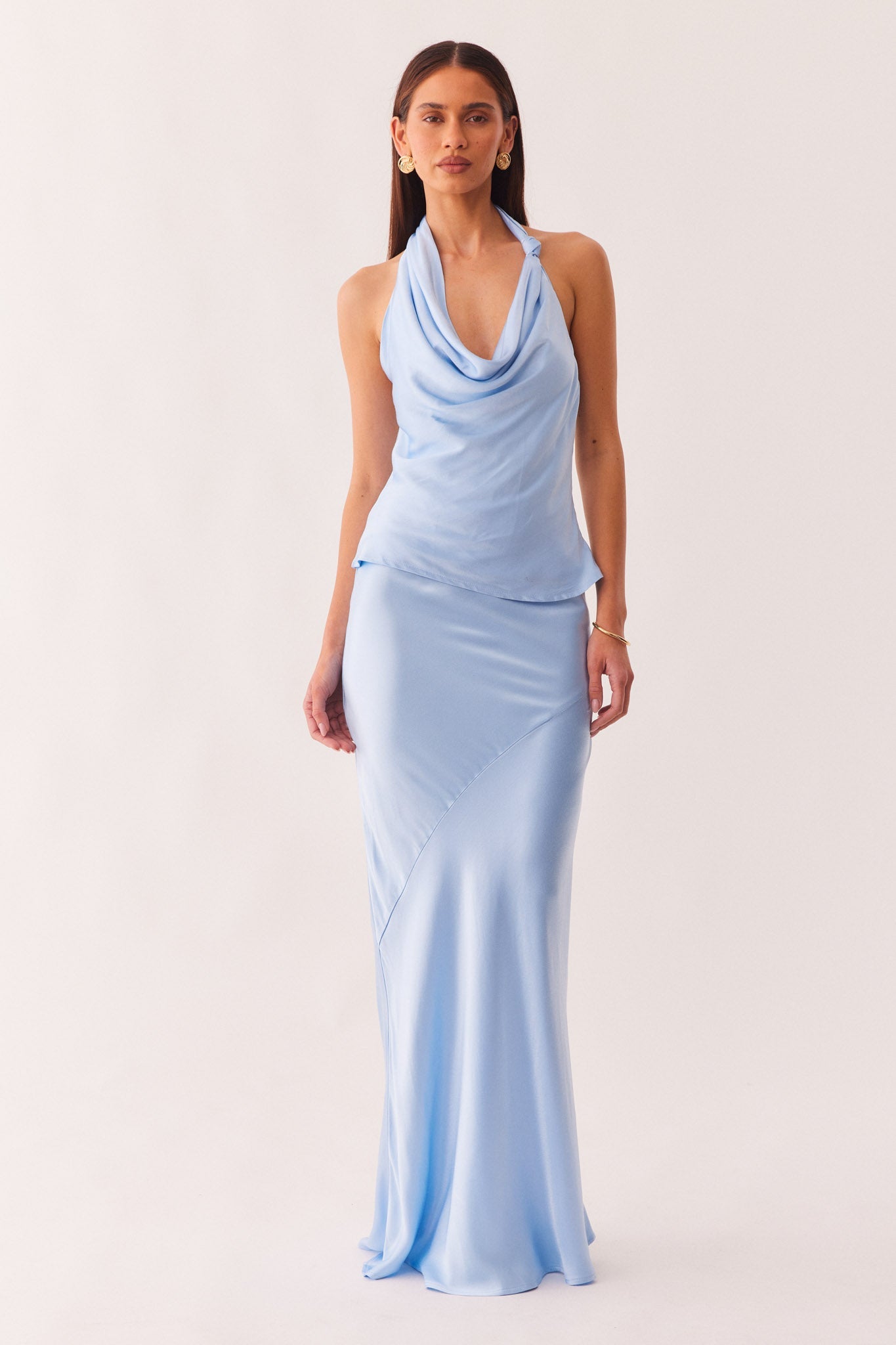 SNDYS JUNIE MAXI SKIRT (Baby Blue)