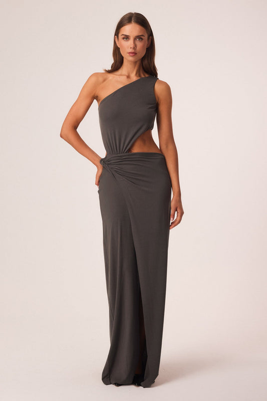 Image of Dresses. Productname: SNDYS ORLA MAXI DRESS in Charcoal colour by brand - SNDYS