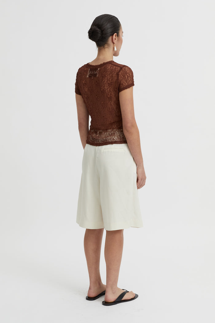 Blanca Studio Riven Baby Tee (Brown)