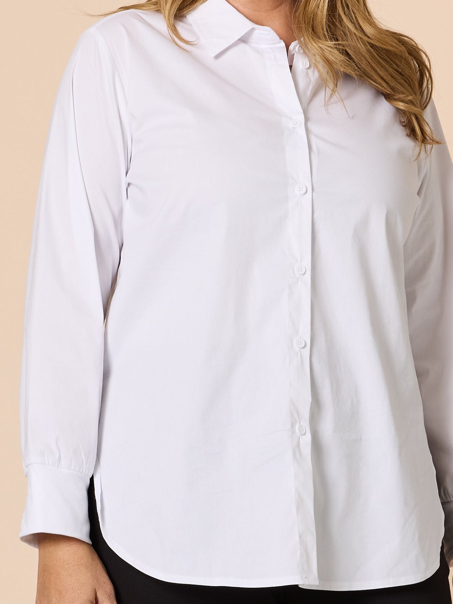 Threadz City Rib Cuff Shirt (White)