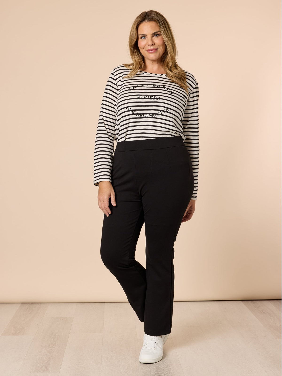 Threadz Carla Flare Pant (Black)
