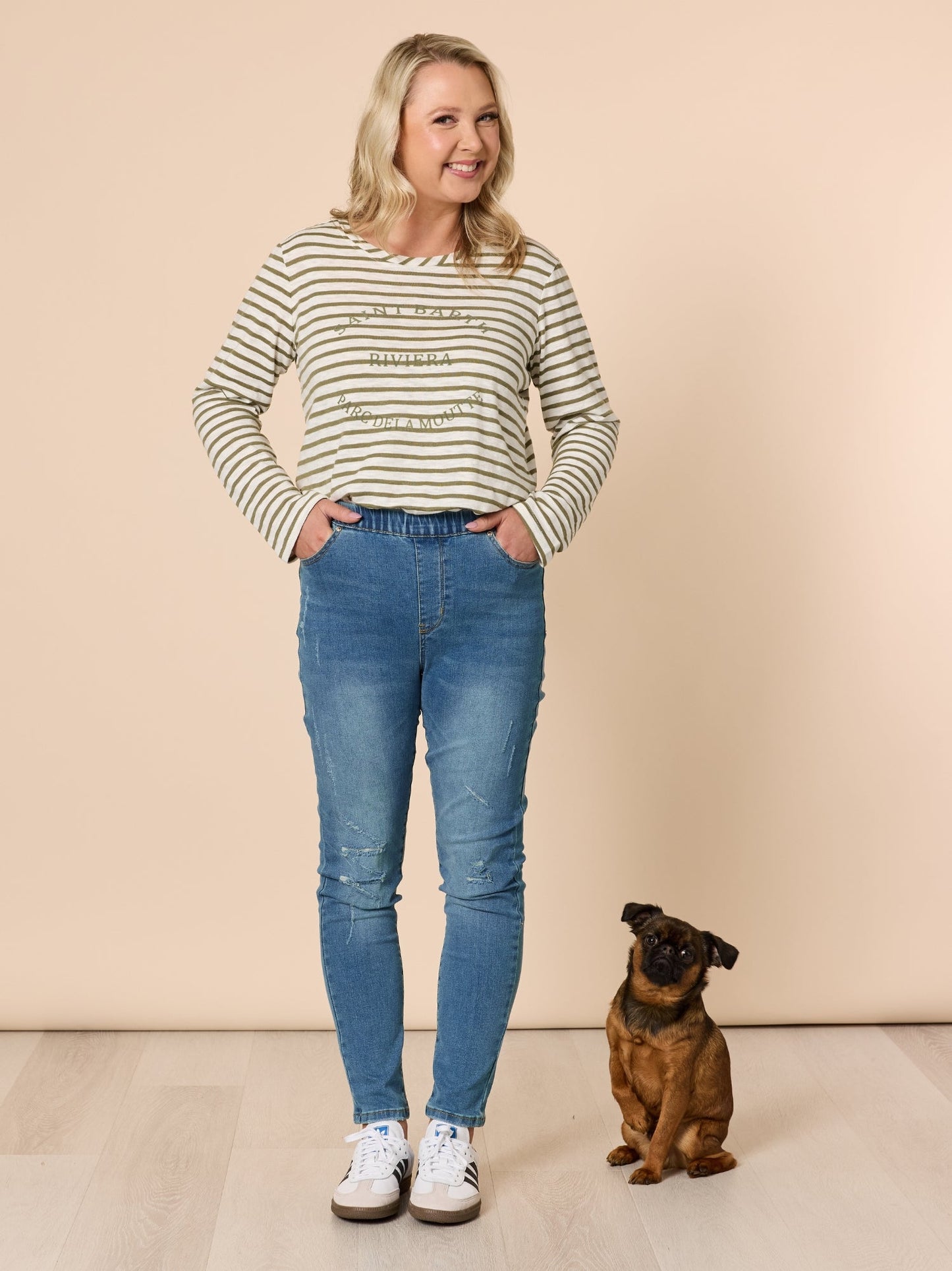 Threadz LA Stretch Pull On Jean (Denim)