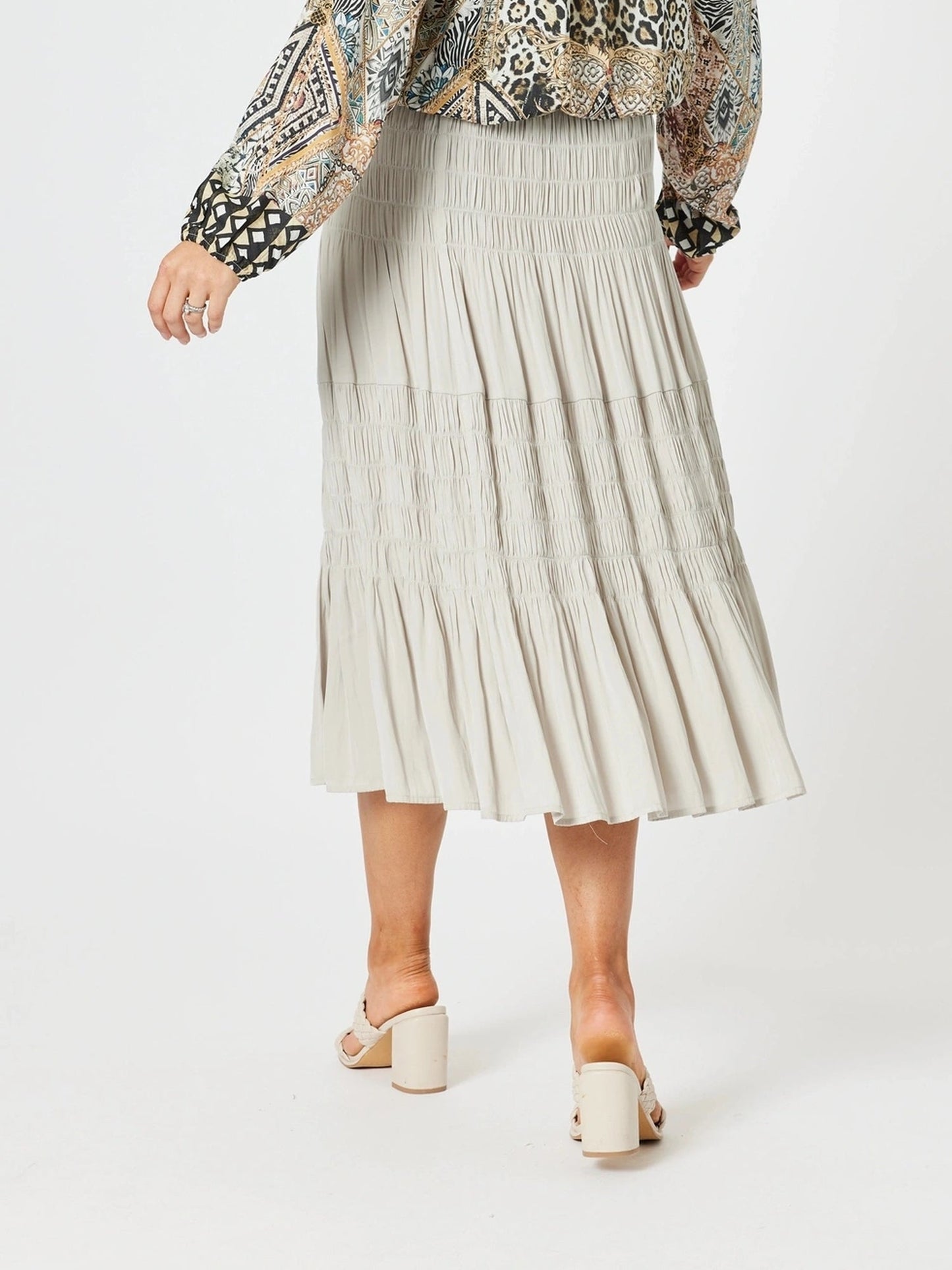 Hammock & Vine Lux Ruche Skirt (Champagne)