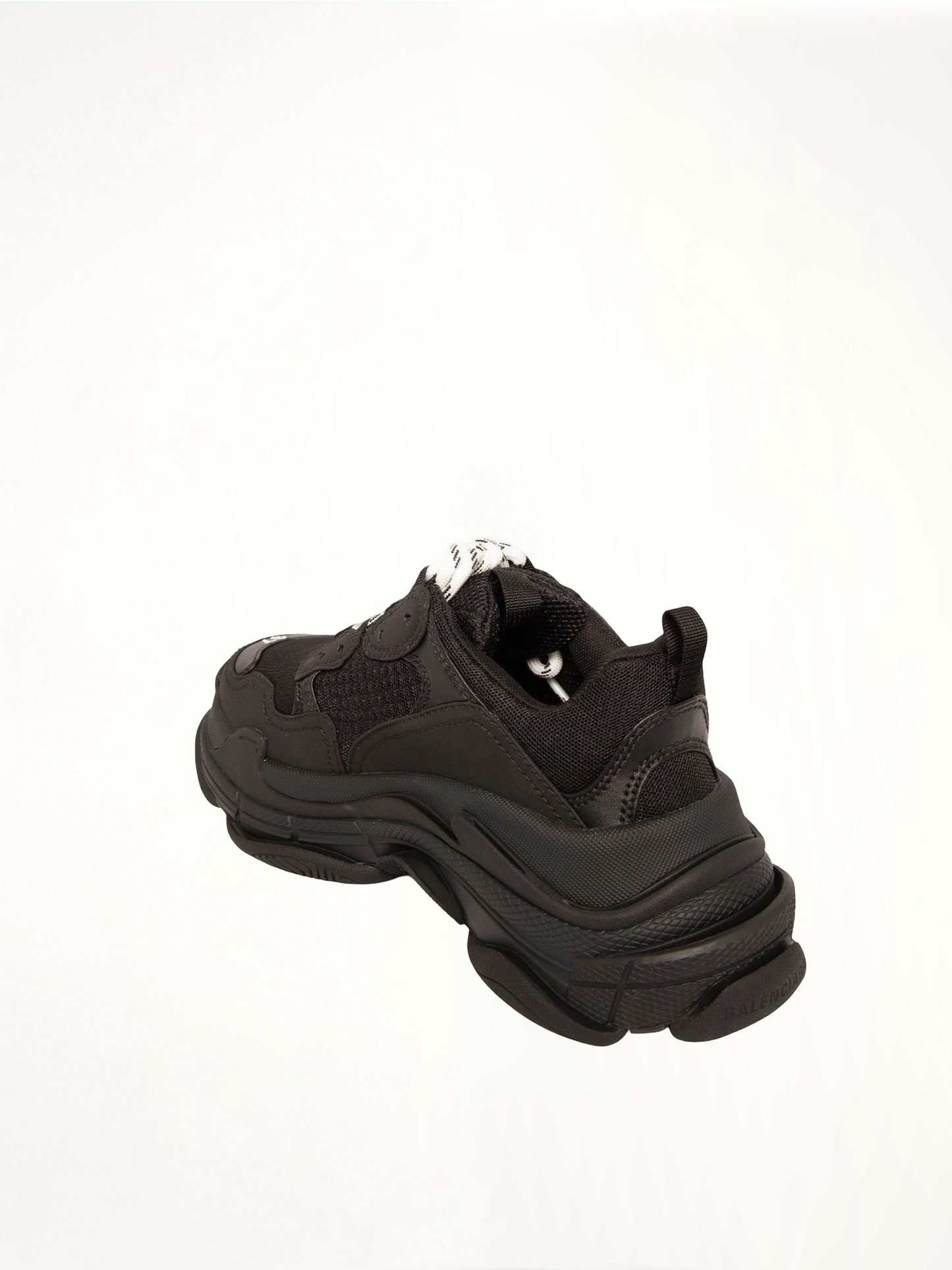 BALENCIAGA Triple S Sneakers (Black)