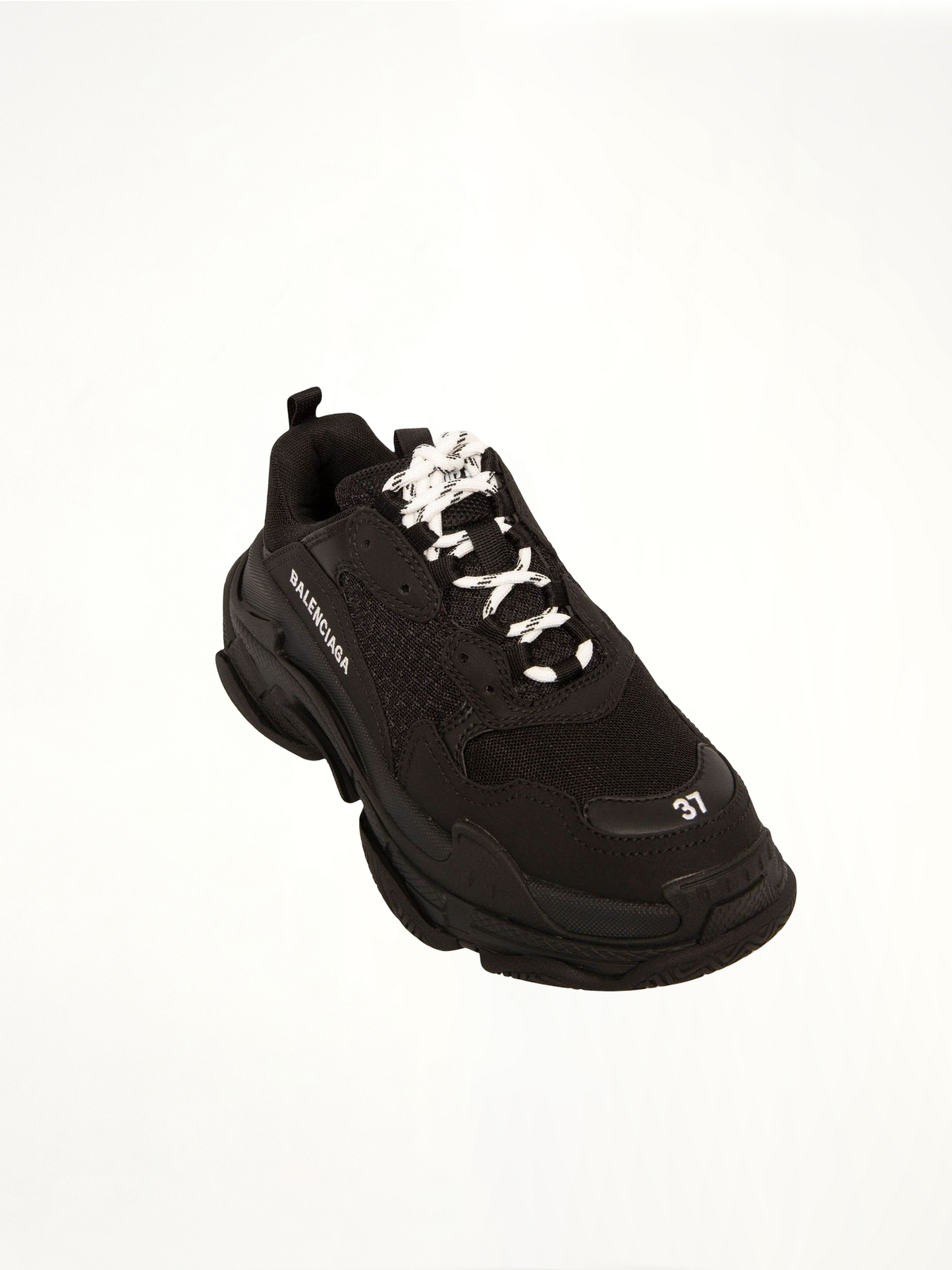 BALENCIAGA Triple S Sneakers (Black)