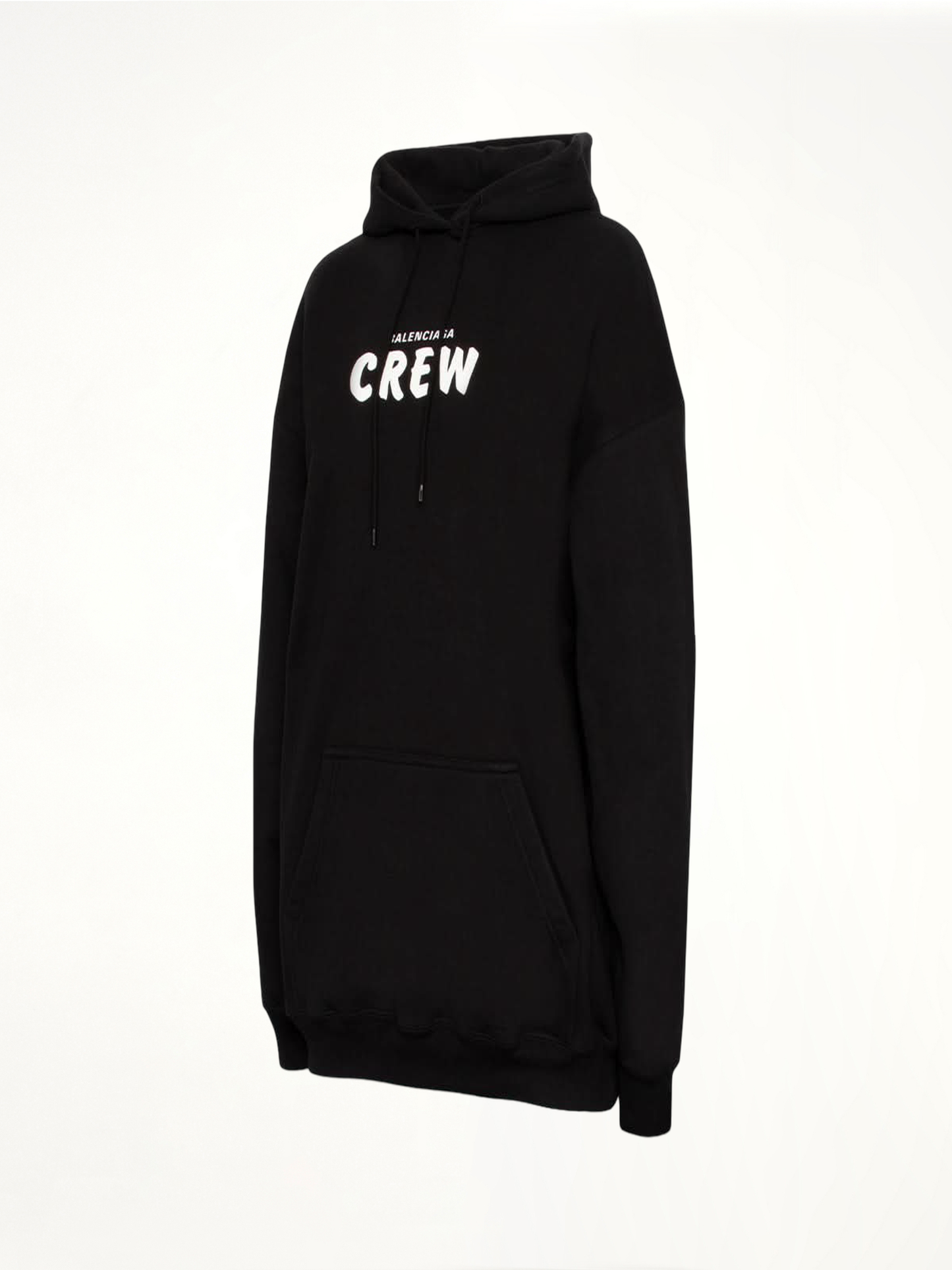 BALENCIAGA Crew Logo Hoodie (Black)
